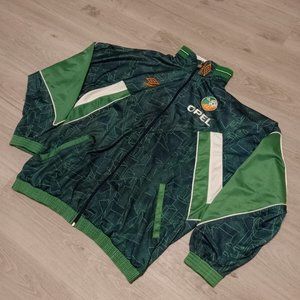 Republic of Ireland 90s ORIGINAL Umbro Vintage Soccer Football Jacket Green XL